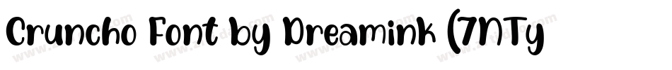 Cruncho Font by Dreamink (7NTypes)字体转换